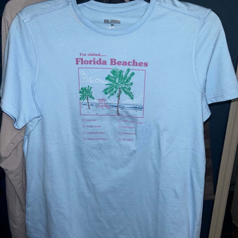Florida Beaches Light Blue T-Shirt
